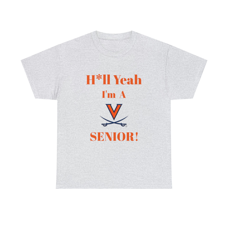 H*ll Yeah! Virginia Cavaliers Senior Unisex Heavy Cotton Tee