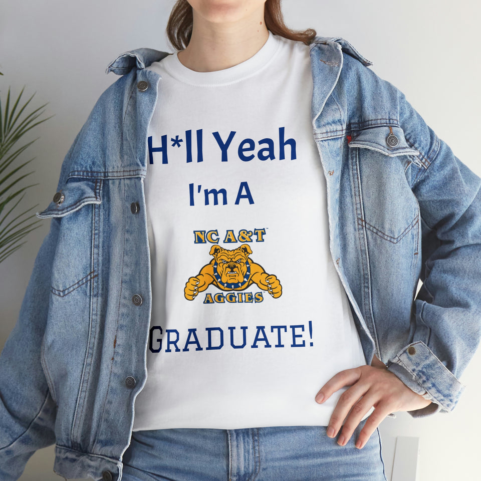H*ll Yeah! NCAT Senior Unisex Heavy Cotton Tee