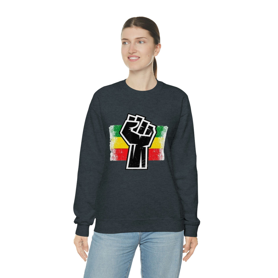 Black Fist Unisex Heavy Blend™ Crewneck Sweatshirt