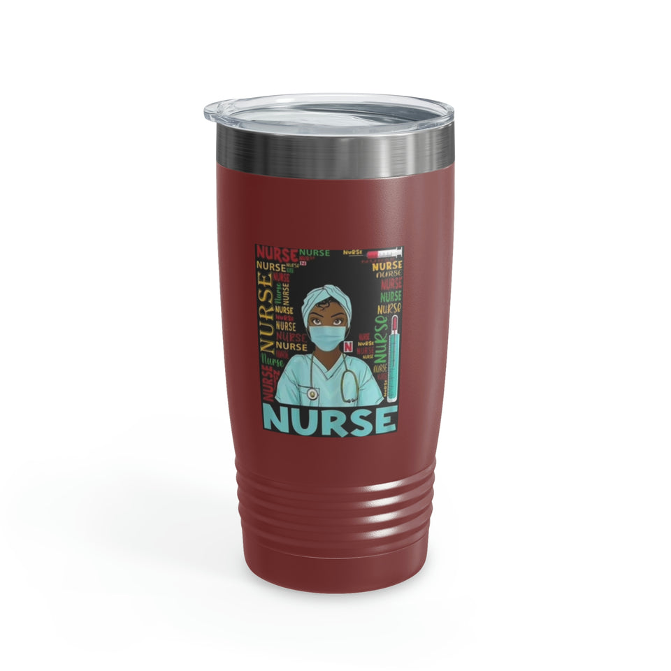 Black Nurse Ringneck Tumbler, 20oz