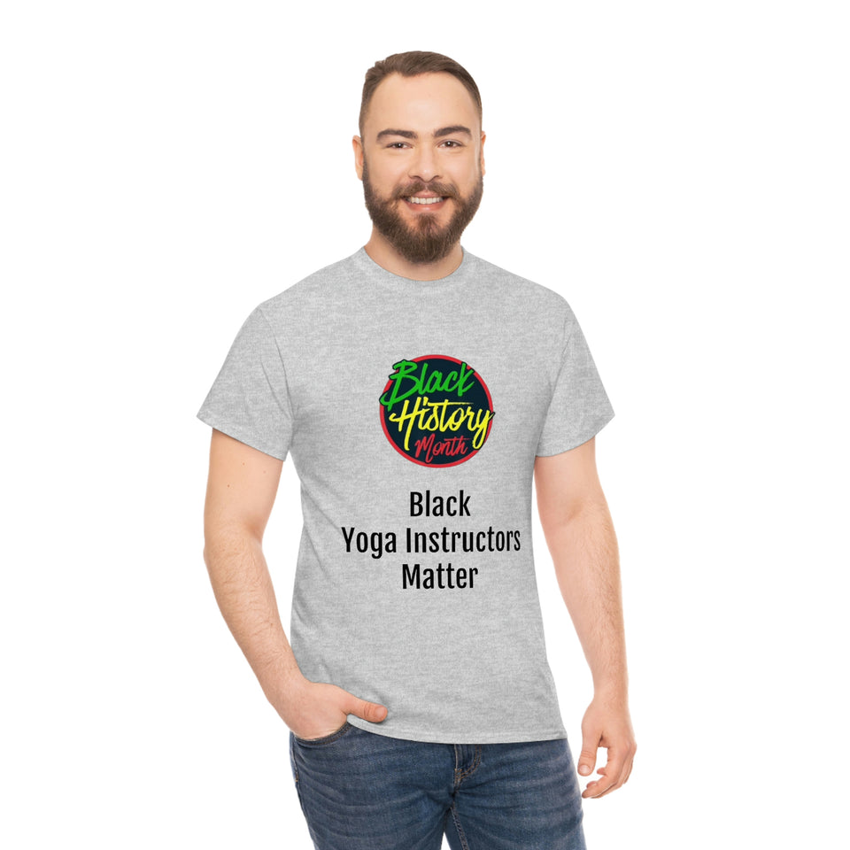 Black Yoga Instructors Matter Cotton Tee