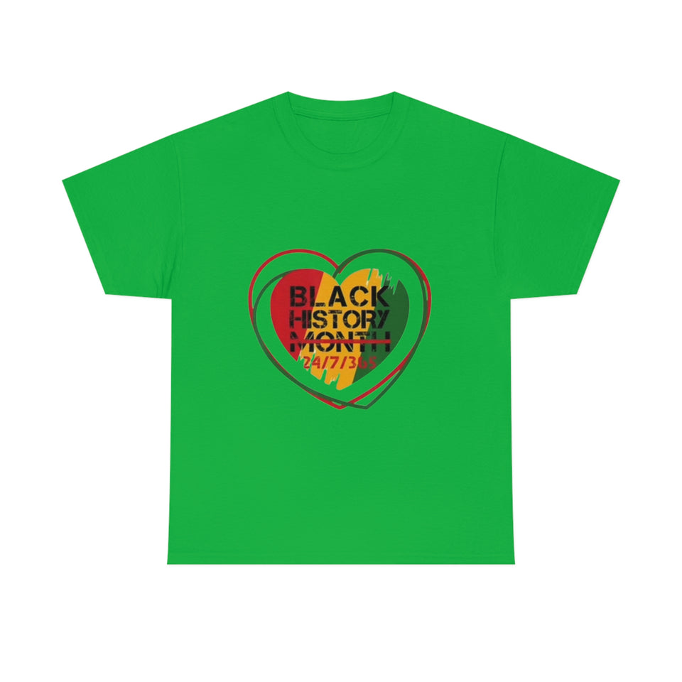 Black History 24/7/365 Cotton Tee