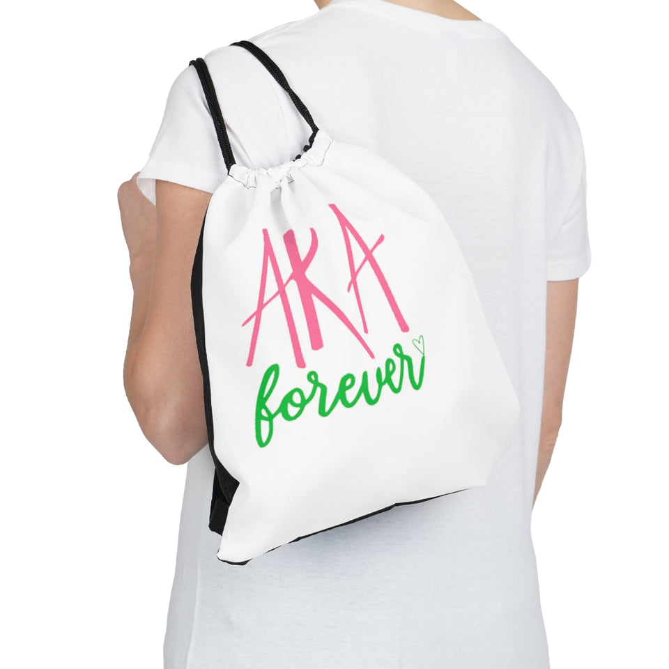 AKA Forever Outdoor Drawstring Bag