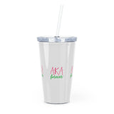 AKA Forever Plastic Tumbler with Straw