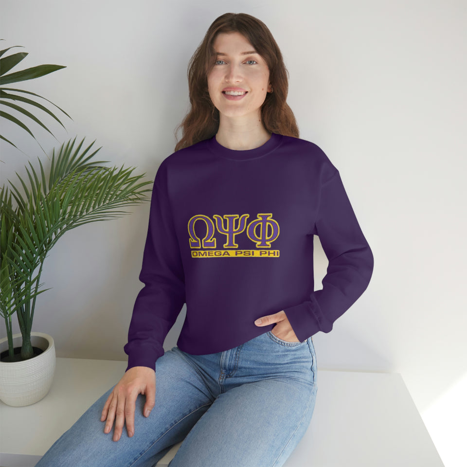 Omega Psi Phi Unisex Heavy Blend™ Crewneck Sweatshirt