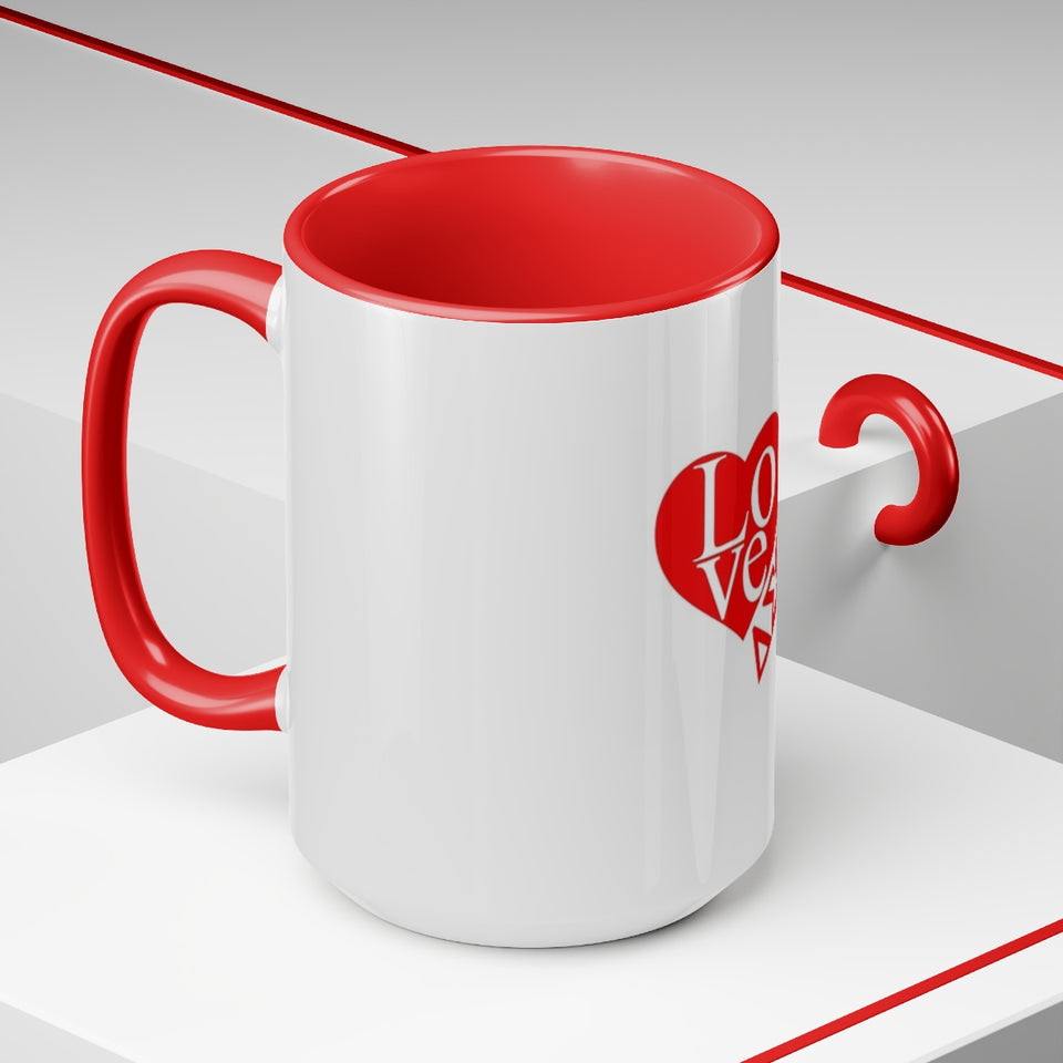 Delta Sigma Theta Sorority Two-Tone Coffee Mugs, 15oz
