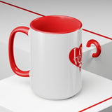 Delta Sigma Theta Sorority Two-Tone Coffee Mugs, 15oz
