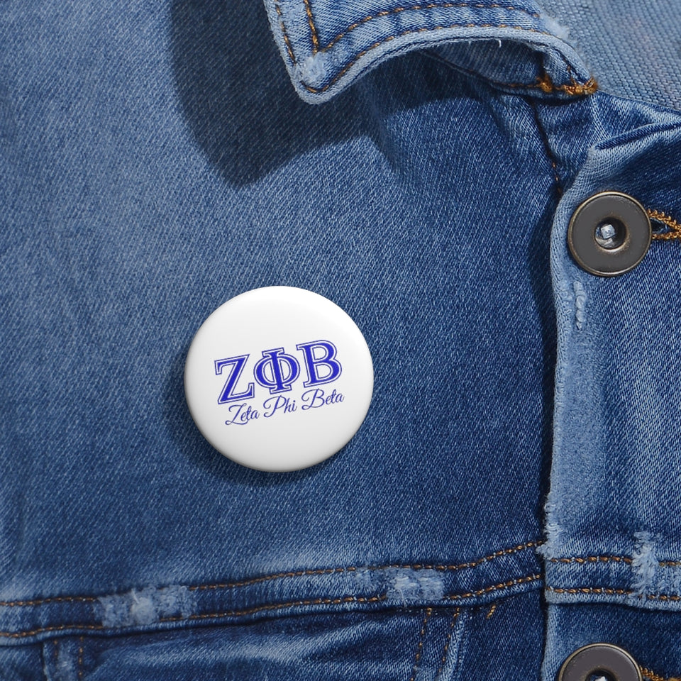 Zeta Phi Beta Custom Pin Buttons