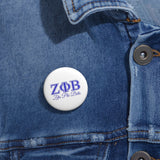 Zeta Phi Beta Custom Pin Buttons