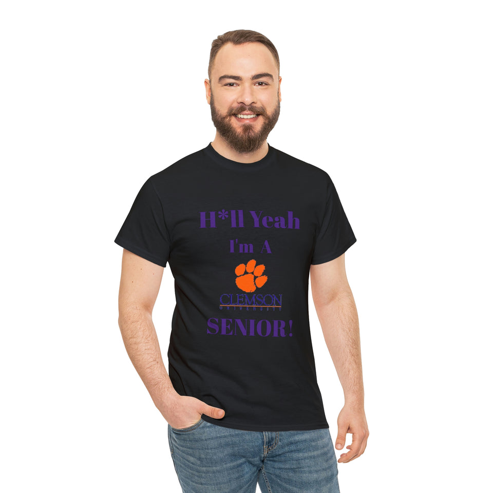 H*ll Yeah! Clemson Senior Unisex Heavy Cotton Tee