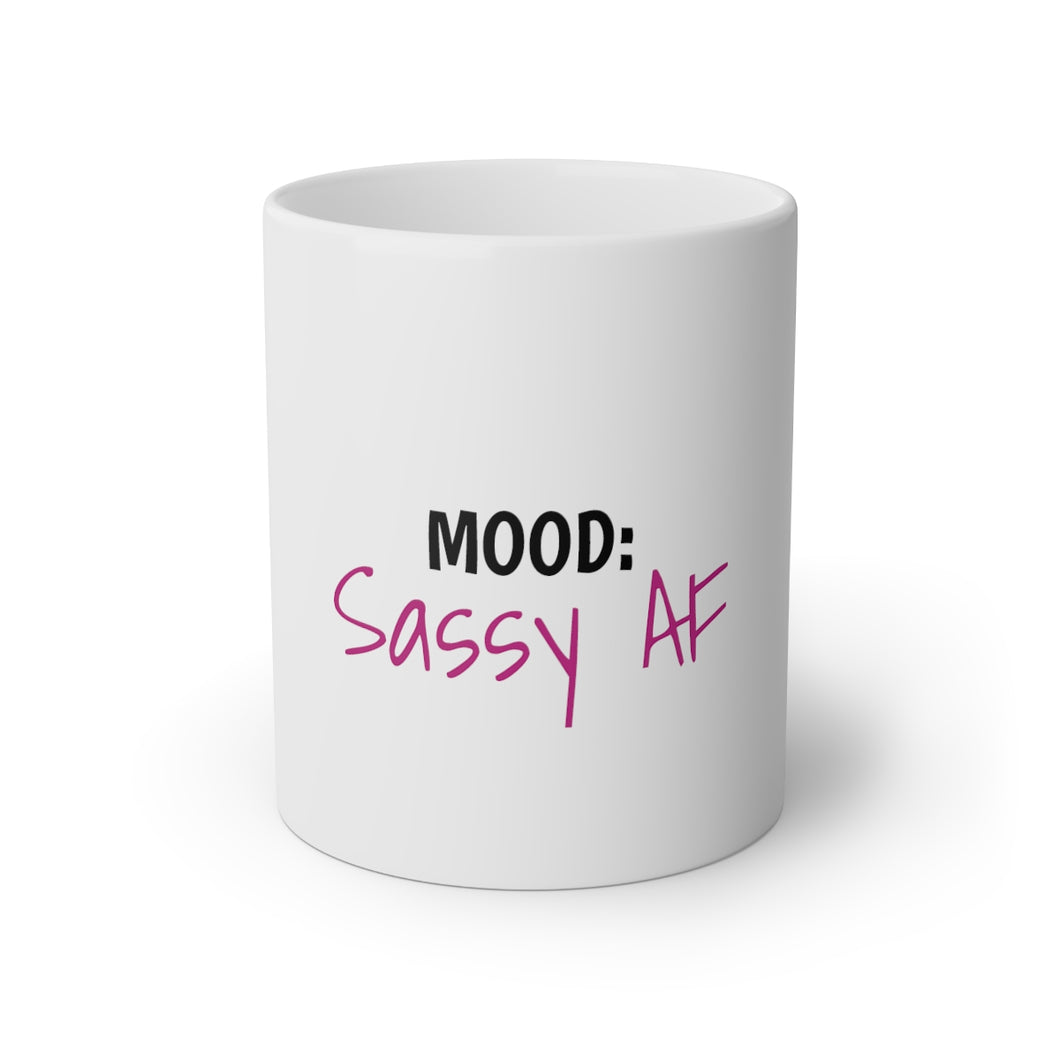 Mood Sassy AF White Mug, 11oz