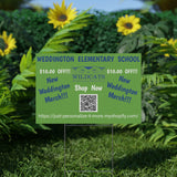 Weddington Elementary School Plastic Yard Sign
