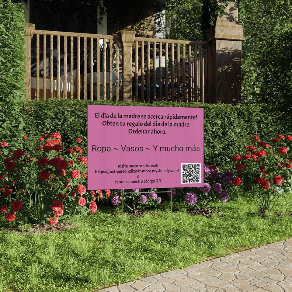 Spanish Mother's Day Yard Sign