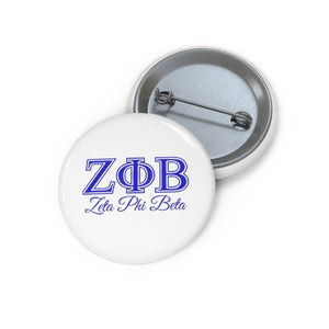 Zeta Phi Beta Custom Pin Buttons