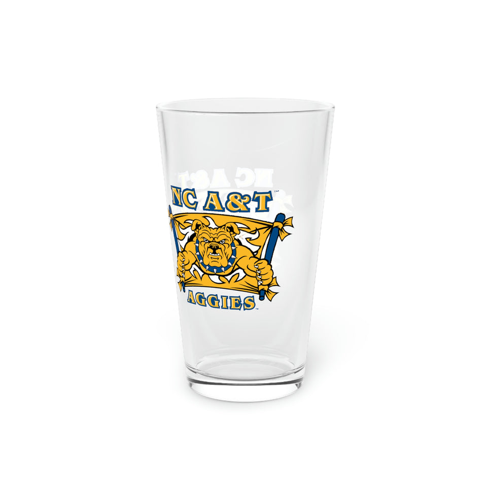 NC A&T Pint Glass, 16oz