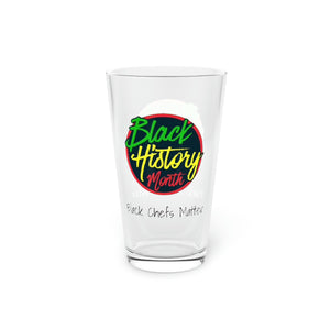 Black Chefs Matter Pint Glass, 16oz