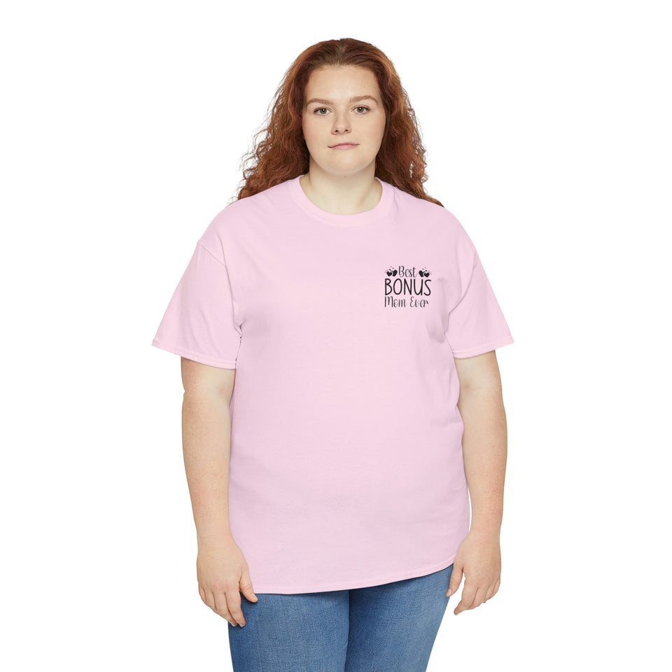 Best Bonus Mom Ever Unisex Heavy Cotton Tee