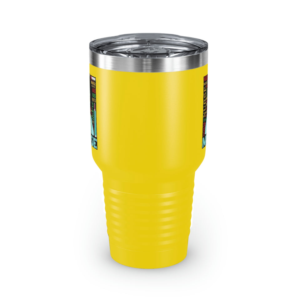 Black Nurse Ringneck Tumbler, 30oz