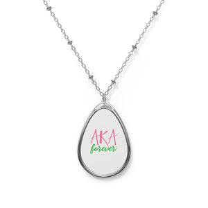 AKA Forever Oval Necklace