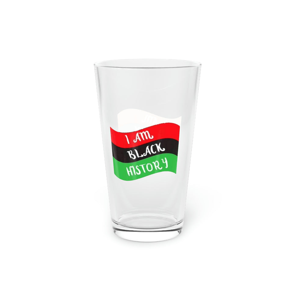 I Am Black History Pint Glass, 16oz