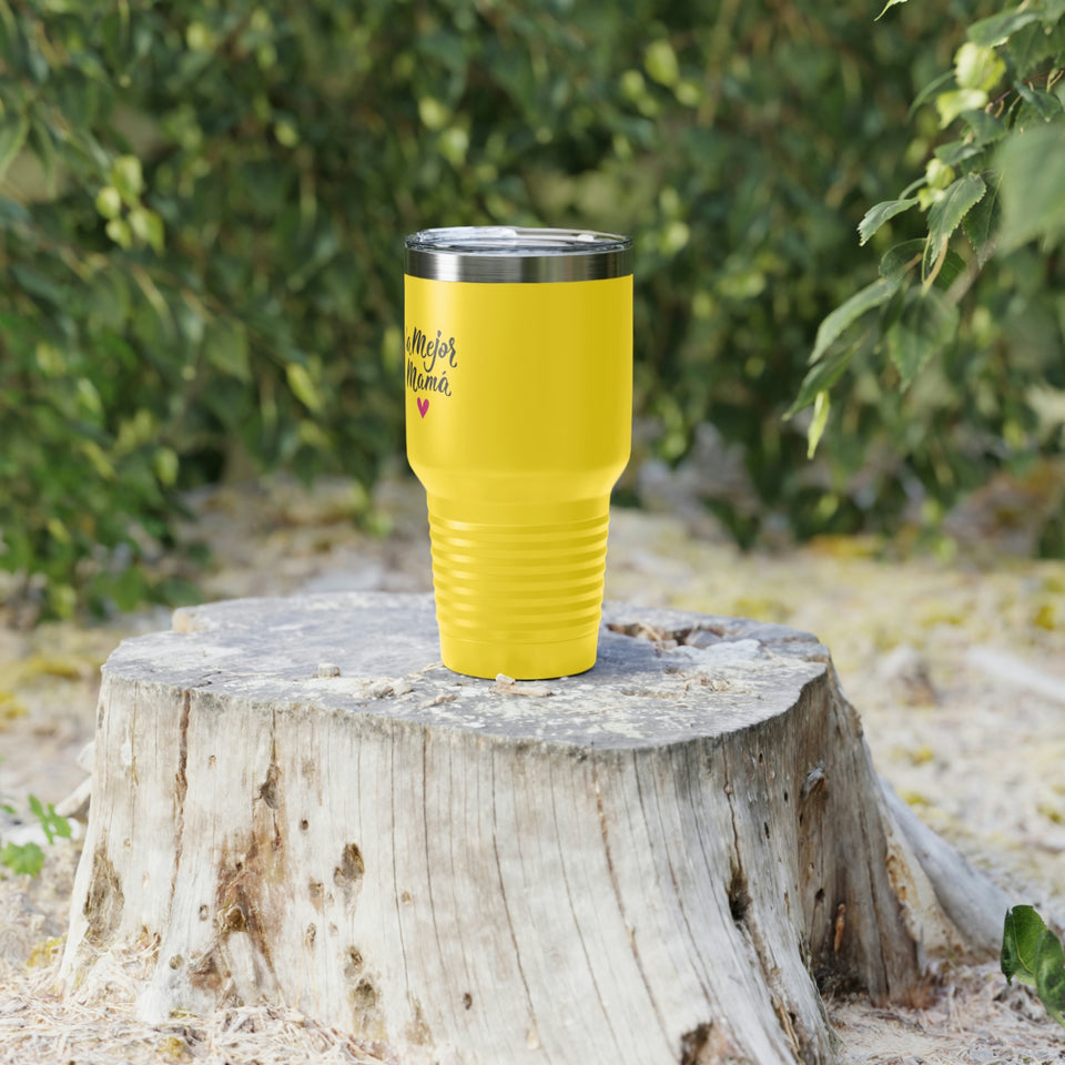 The Best Mom Ringneck Tumbler, 30oz