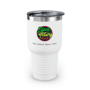 Black Financial Advisors Matter Ringneck Tumbler, 30oz