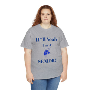 H*ll Yeah! Elizabeth City State Vikings Senior Unisex Heavy Cotton Tee