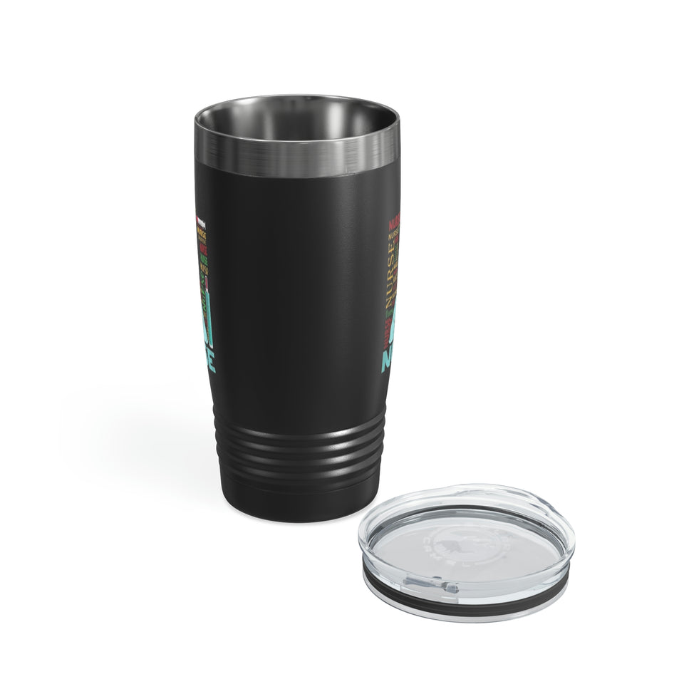 Black Nurse Ringneck Tumbler, 20oz