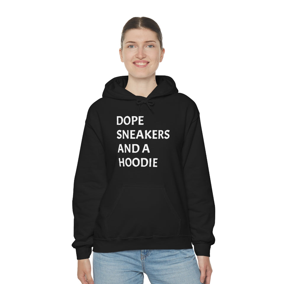 DOPE SNEAKERS AND A HOODIE Unisex Heavy Blend™ Hooded Sweatshirt