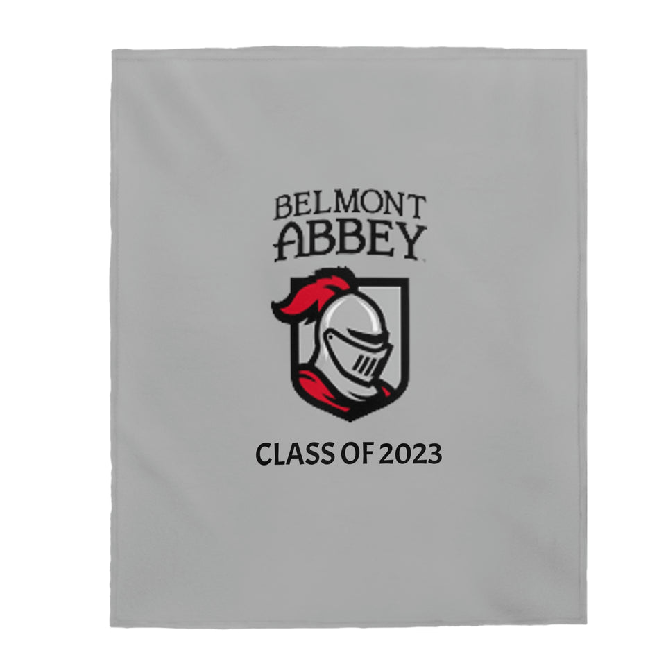 Belmont Abbey Class of 2023 Velveteen Plush Blanket
