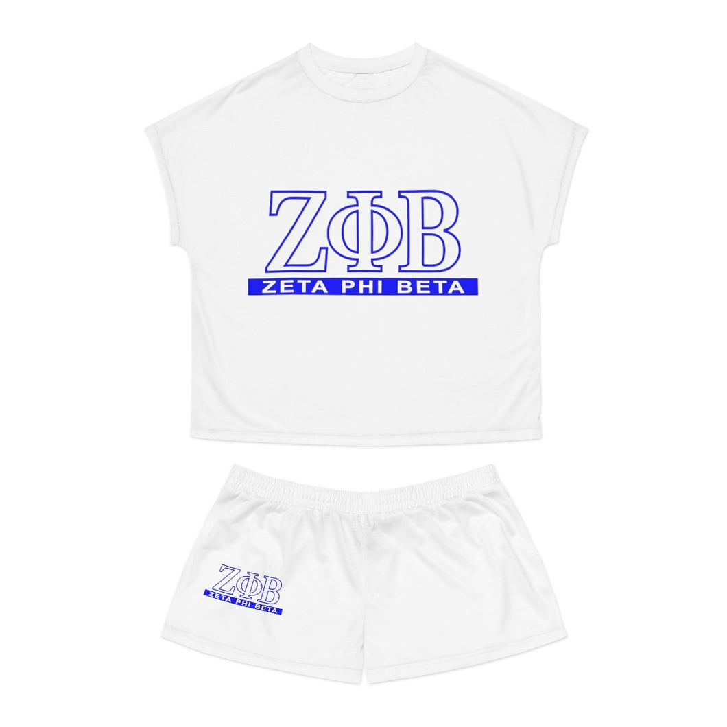 Zeta Phi Beta Women's Short Pajama Set