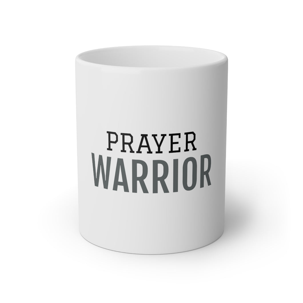 Prayer Warrior White Mug, 11oz