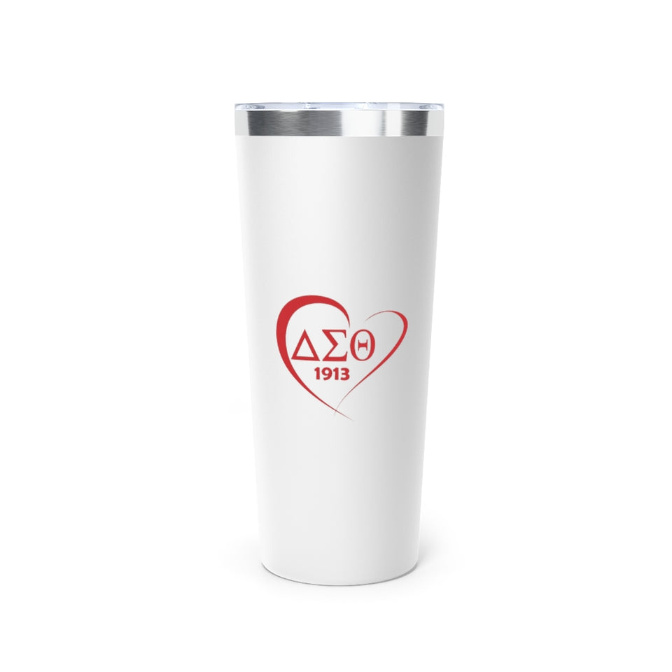 Delta Sigma Theta Copper Vacuum Insulated Tumbler, 22oz