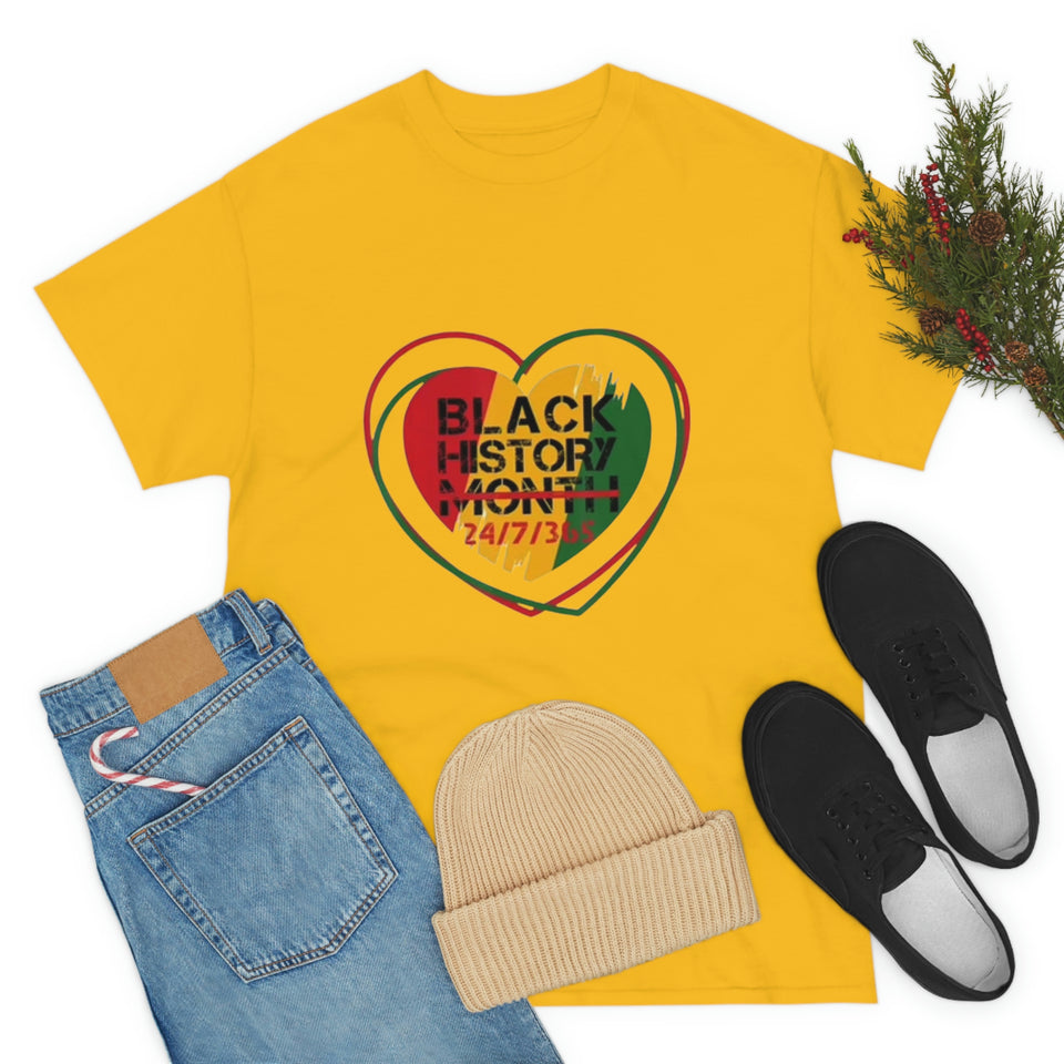 Black History 24/7/365 Cotton Tee