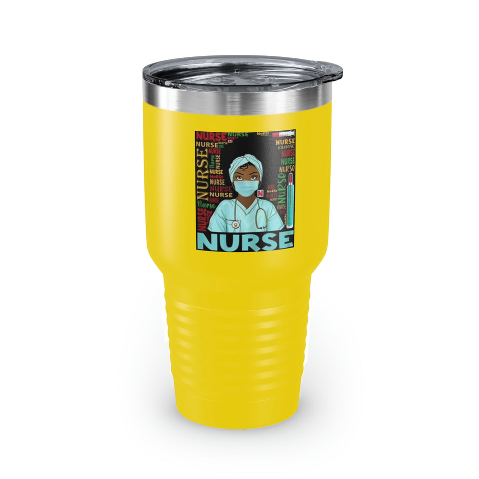 Black Nurse Ringneck Tumbler, 30oz