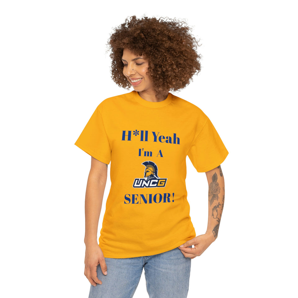 H*ll Yeah! UNCG Senior Unisex Heavy Cotton Tee