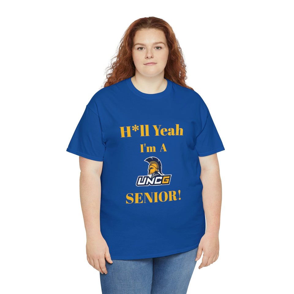 H*ll Yeah! UNCG Senior Unisex Heavy Cotton Tee