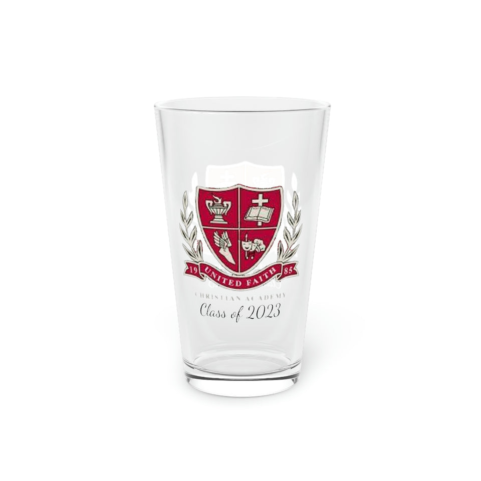 United Faith Christian Class of 2023 Pint Glass, 16oz