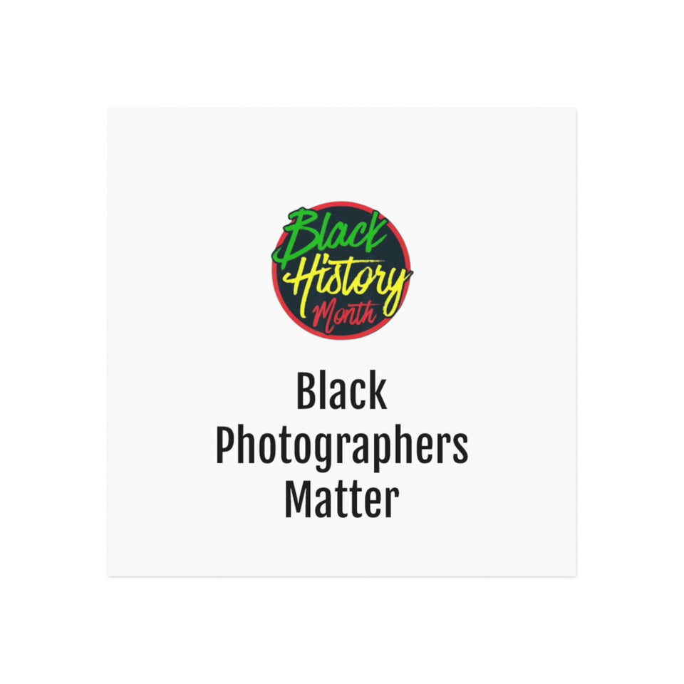 Black Photographers Matter Square Magnet