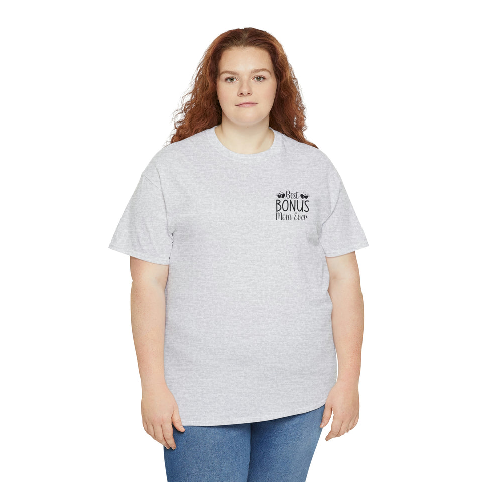 Best Bonus Mom Ever Unisex Heavy Cotton Tee