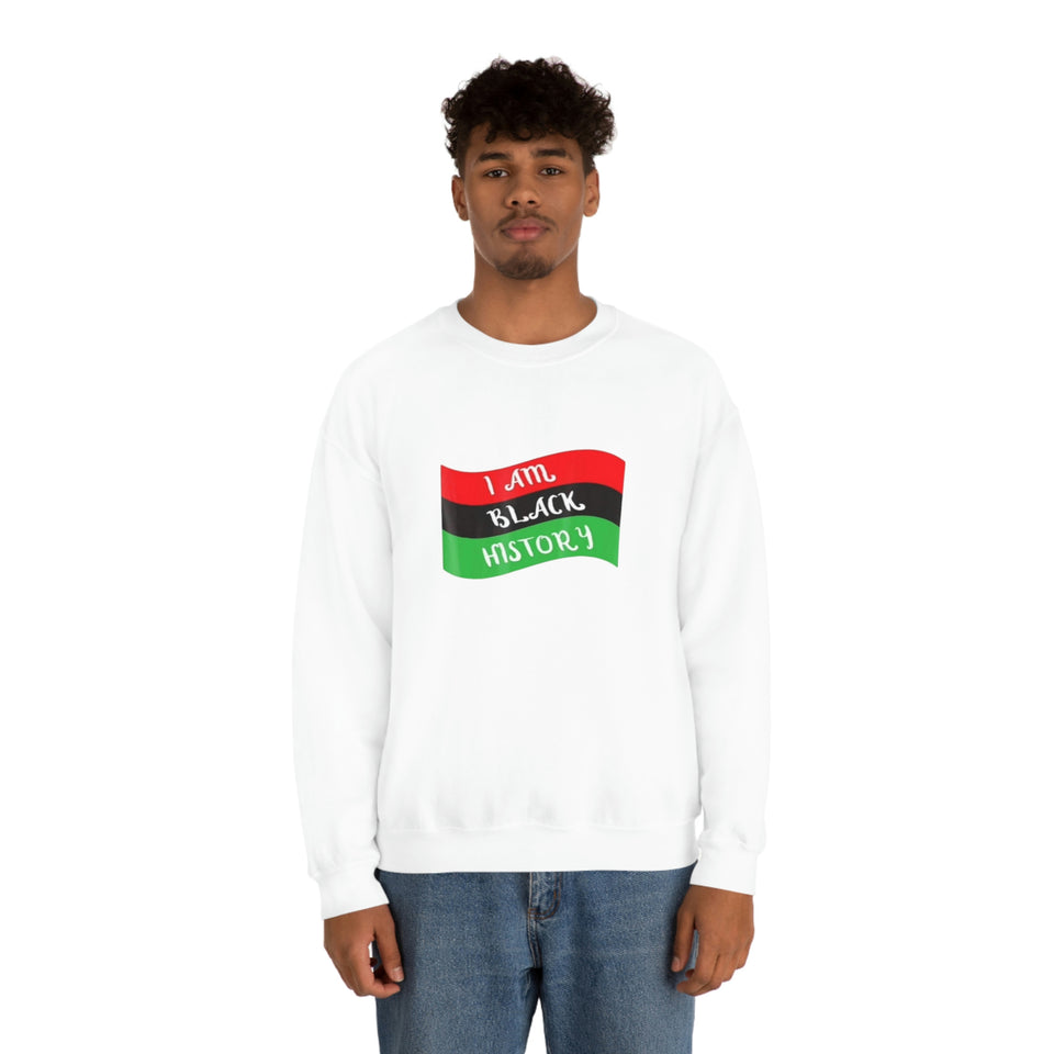 I Am Black History Unisex Heavy Blend™ Crewneck Sweatshirt