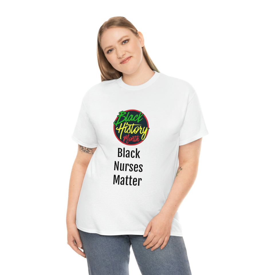 Black Nurses Matter Cotton Tee