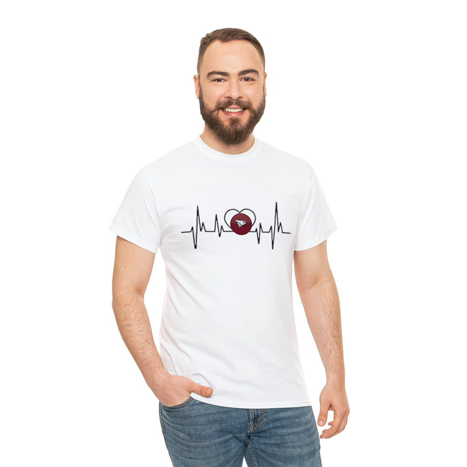 North Carolina Central University Heartbeat Unisex Heavy Cotton Tee