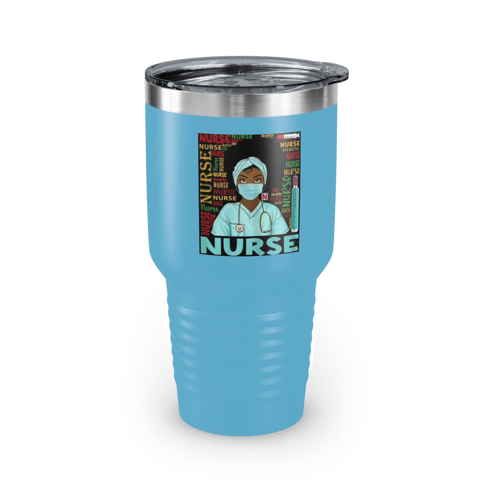 Black Nurse Ringneck Tumbler, 30oz