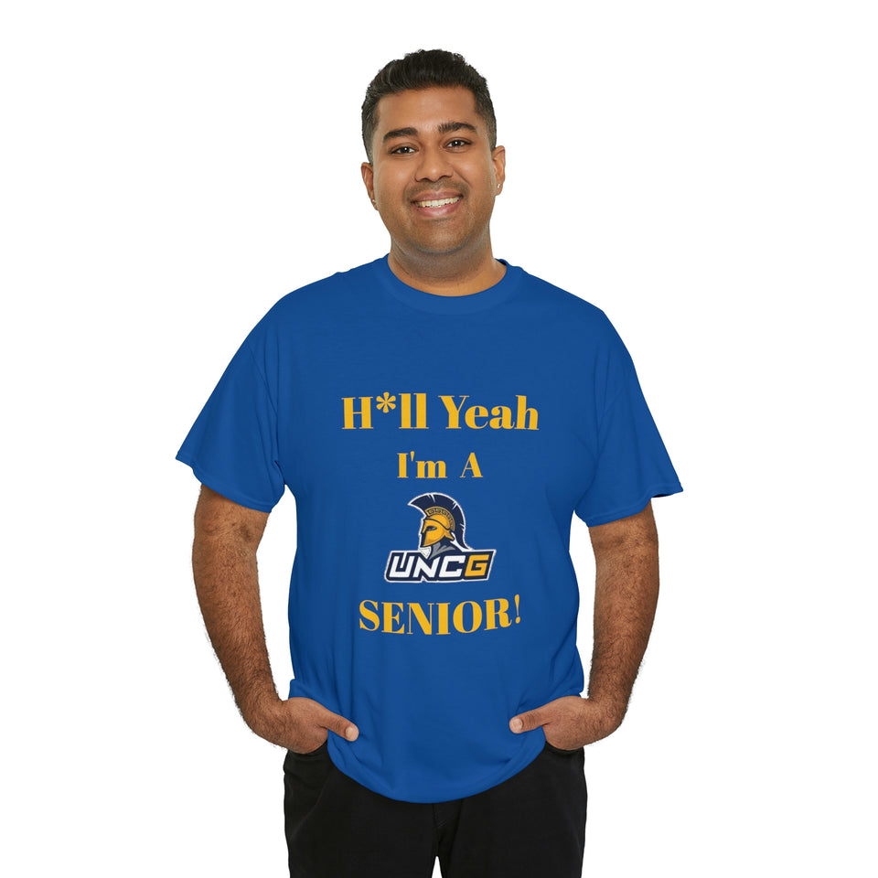 H*ll Yeah! UNCG Senior Unisex Heavy Cotton Tee