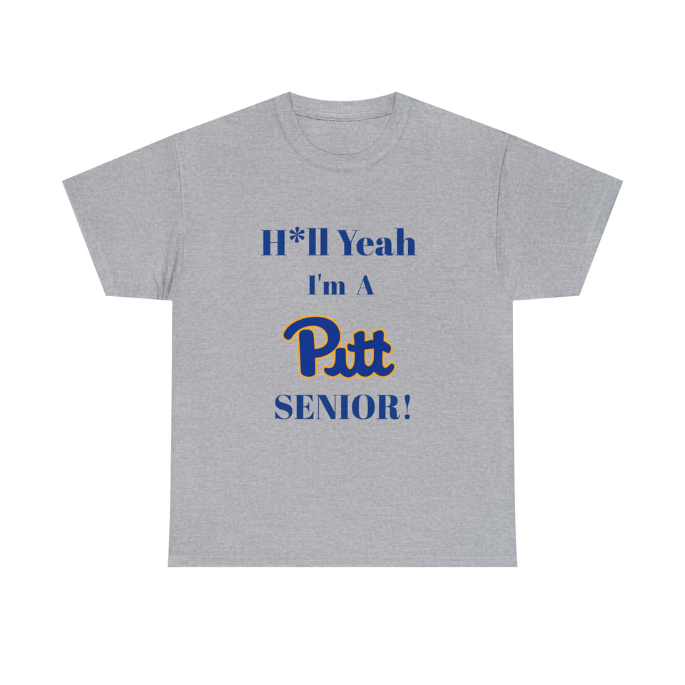 H*ll Yeah! University of Pittsburgh Senior Unisex Heavy Cotton Tee