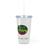 Black Chefs Matter Plastic Tumbler with Straw