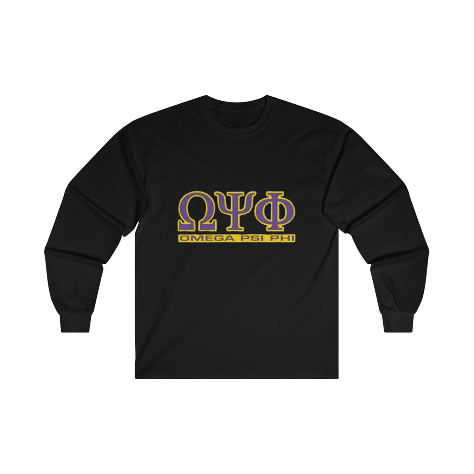 Omega Psi Phi Ultra Cotton Long Sleeve Tee