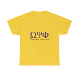 Omega Psi Phi Unisex Heavy Cotton Tee