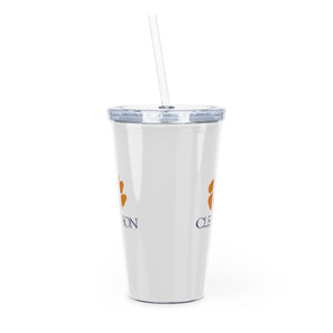 Clemson University Tumbler with Straw